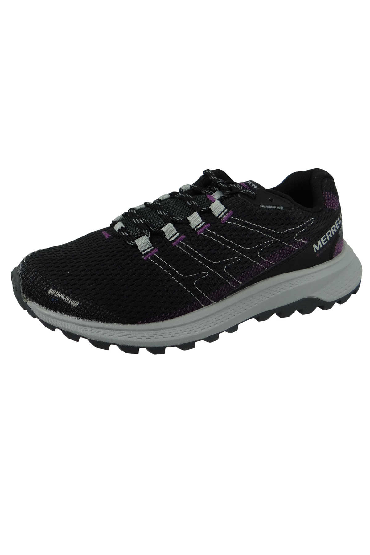 Merrell-Damen Sportliche Halbschuhe Wanderschuhe Fly Strike GTX J067254 Schwarz Black Textil mit Vibram TC5 2