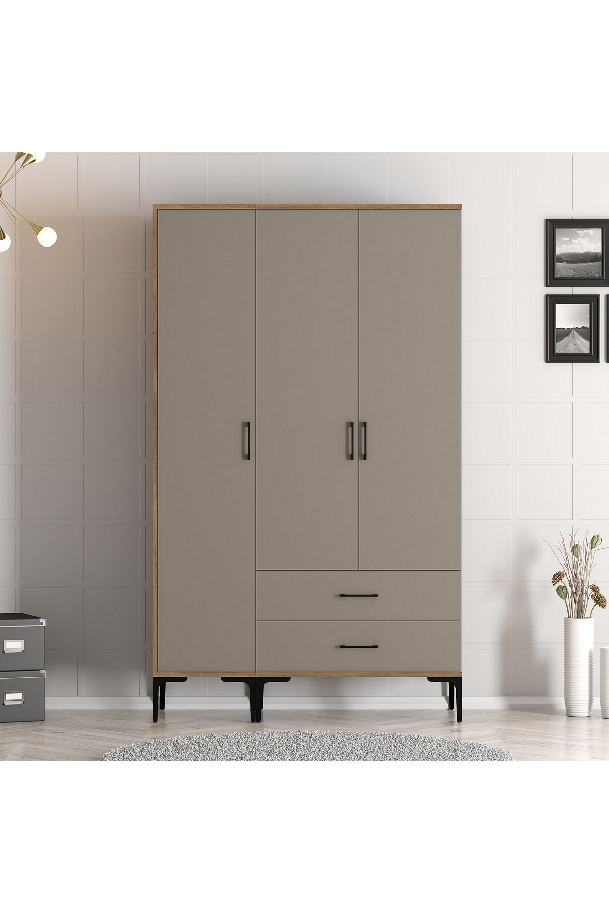 Beach 3-Door Wardrobe ST-Atlas