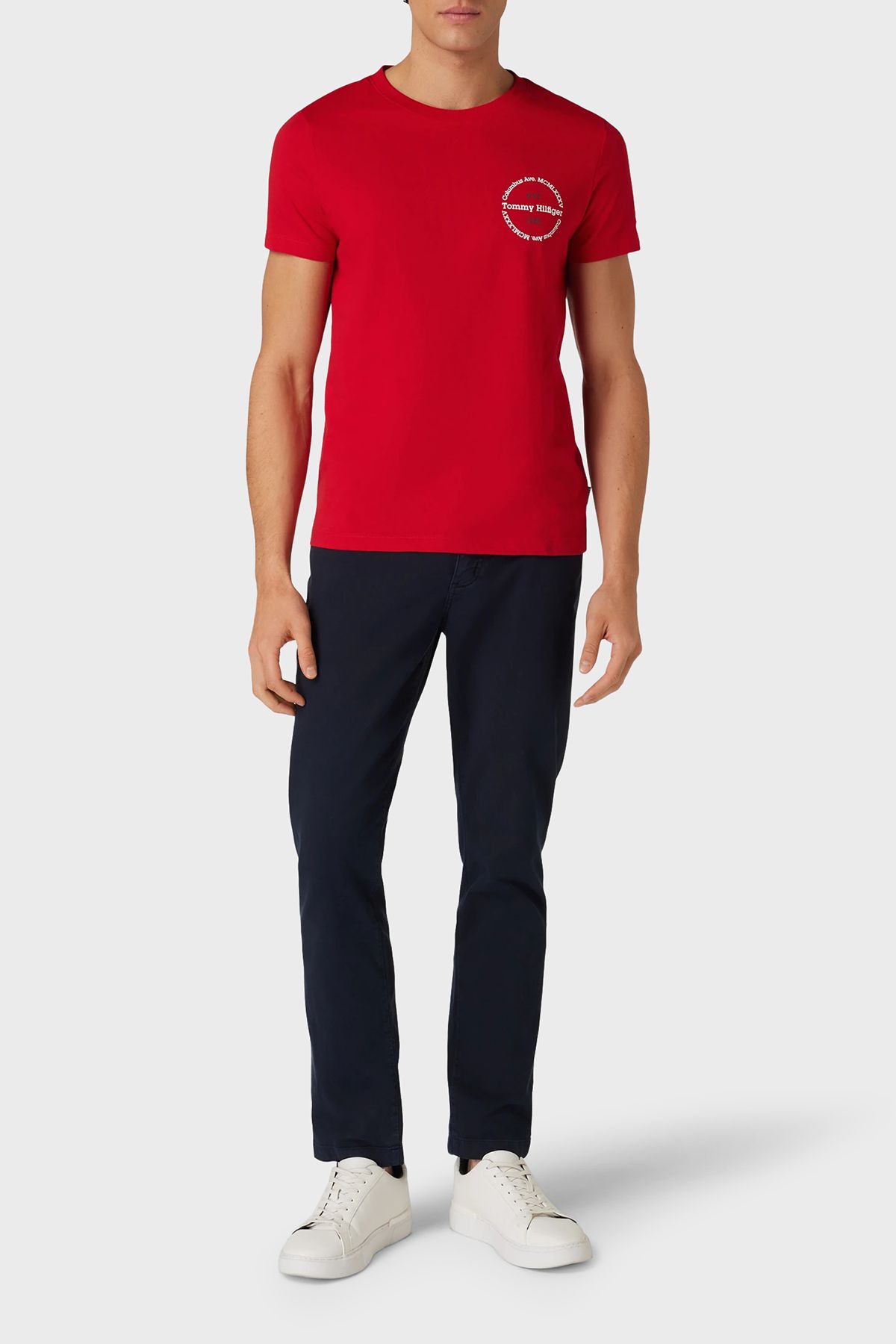 تی شرت مردانه تی شرت Slim Fit نخی MW0MW34390 XLG Tommy Hilfiger