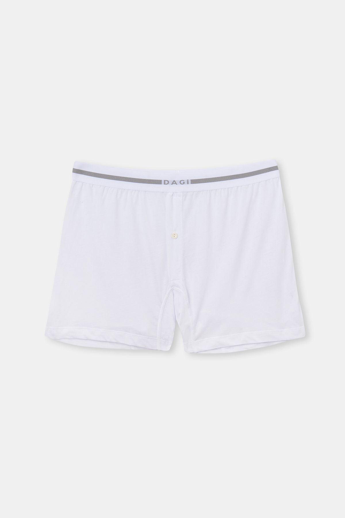 Dagi-Weiße Modal-Boxershorts mit langen Beinen 1