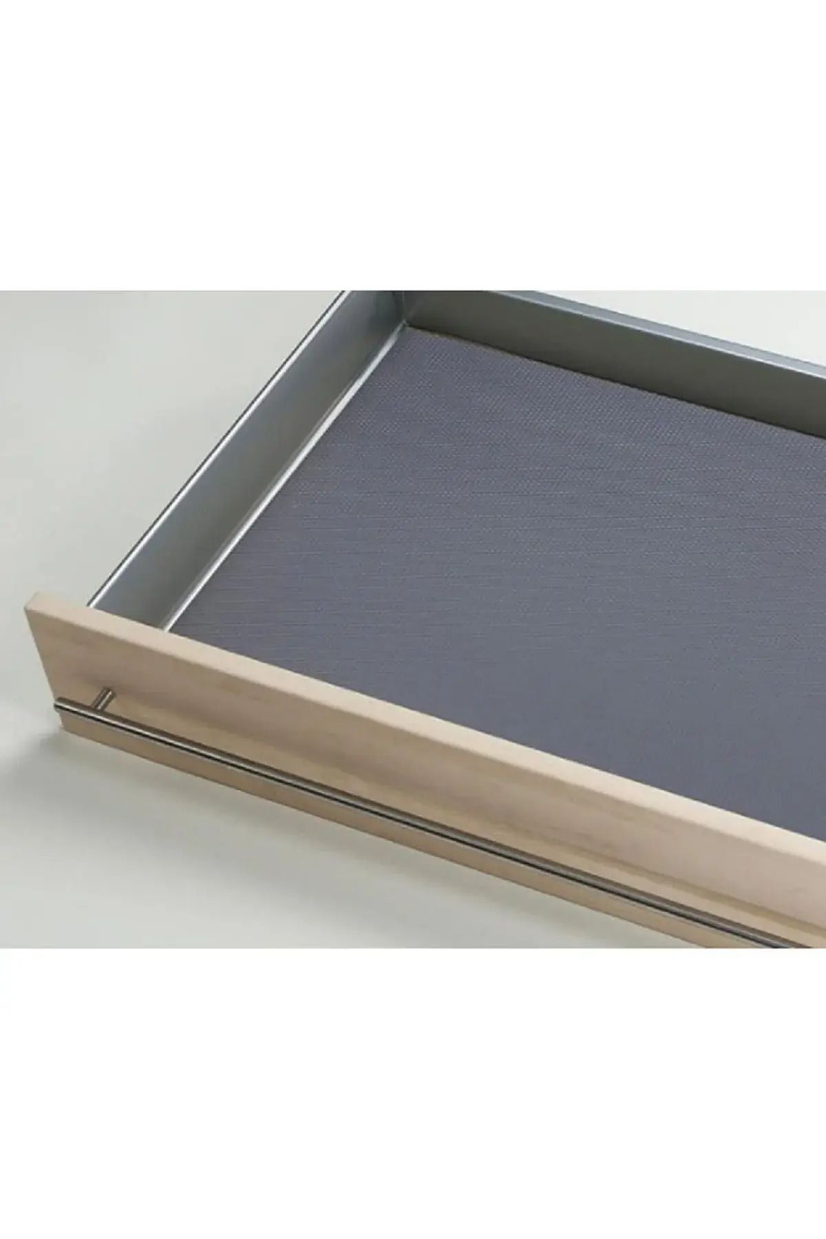 ALMITAL-36cm X 1 Meter - Light Gray Artificial Leather, Dot Pattern, Non-Slip Carpet Inside the Drawer, Drawer Carpet 3