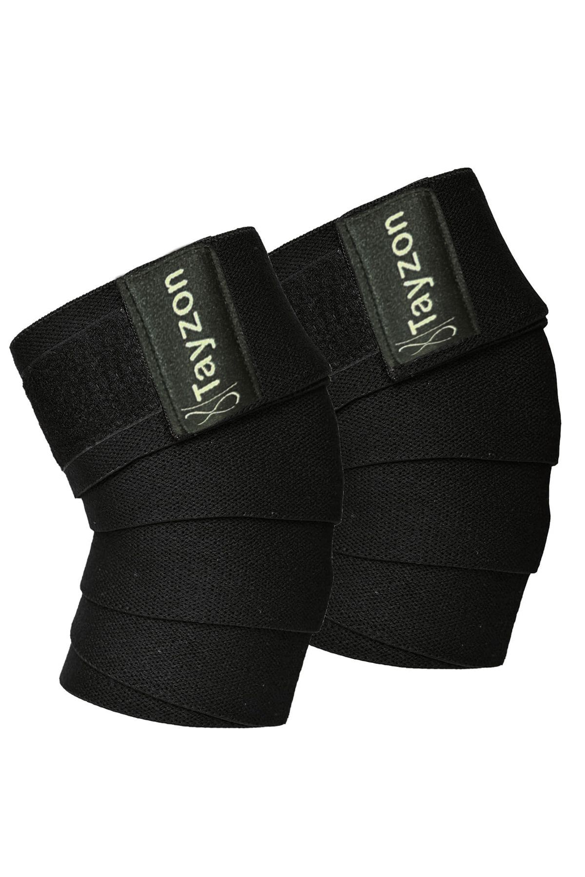 Tayzon 2’li Diz Bandajı Fitness Dizliği Ağırlık Dizliği Fitness Knee Wraps Fitness Dizlik Sarmalı Dizlik