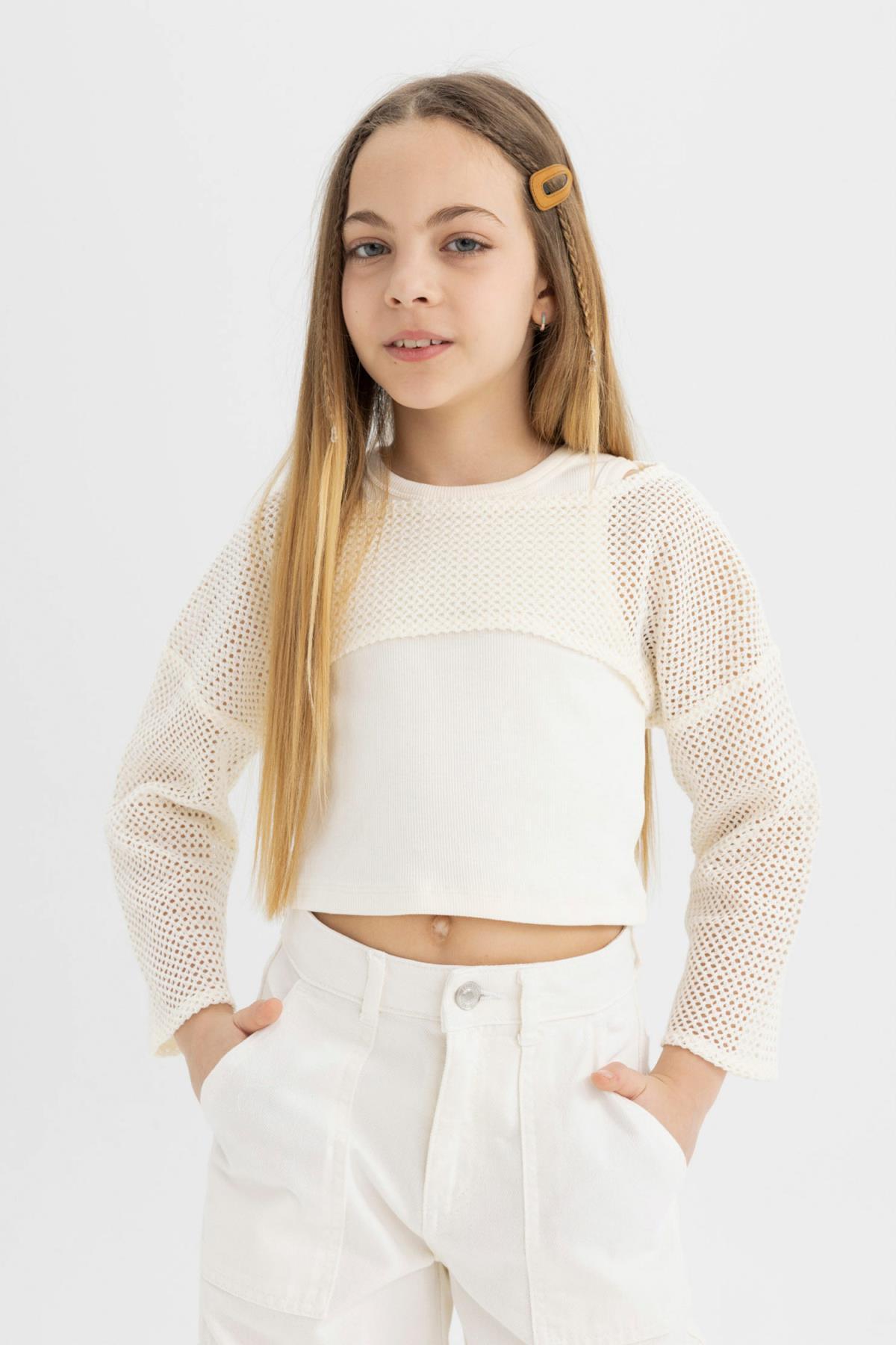 تی شرت دخترانه دفاکتو | C3350A824SP Defacto - Image 5