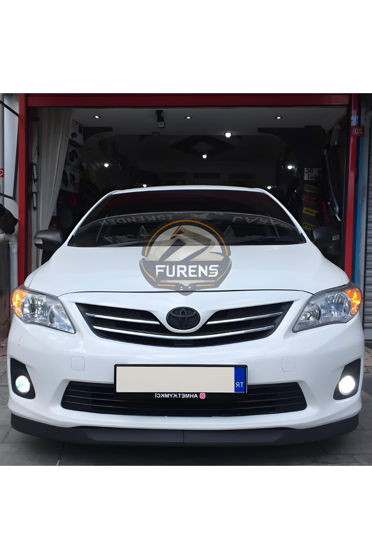 SHOOPLAA Toyota Corolla E140 2006-2012 Uyumlu H lip Esnek Ön Lip 2 Parça Karlık Ön Ek Tampon Altı Dil