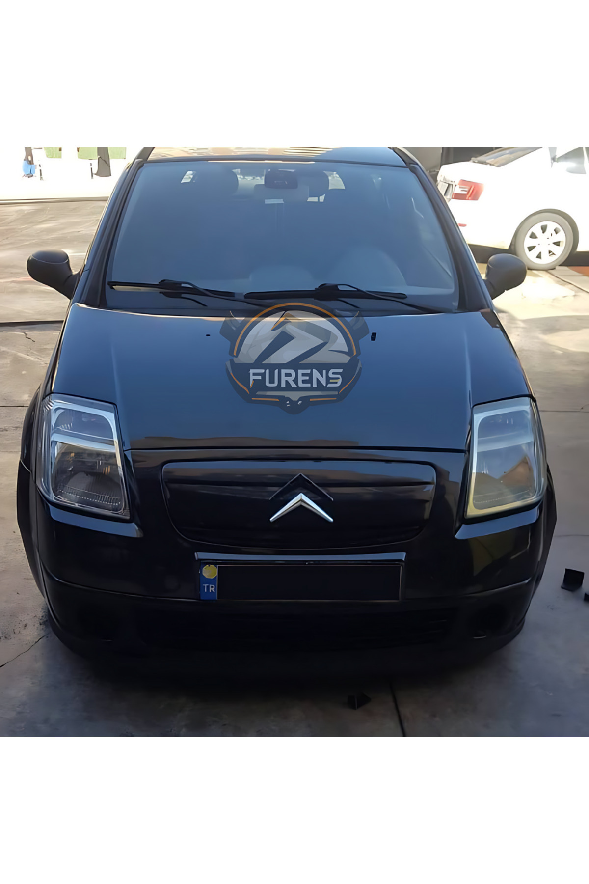 SHOOPLAA Citroen C2 2003-2009 Uyumlu H lip Esnek Ön Lip 2 Parça Karlık Ön Ek Tampon Altı Dil