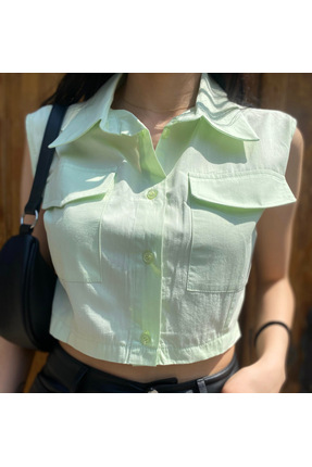 Butik Crop Gömlek