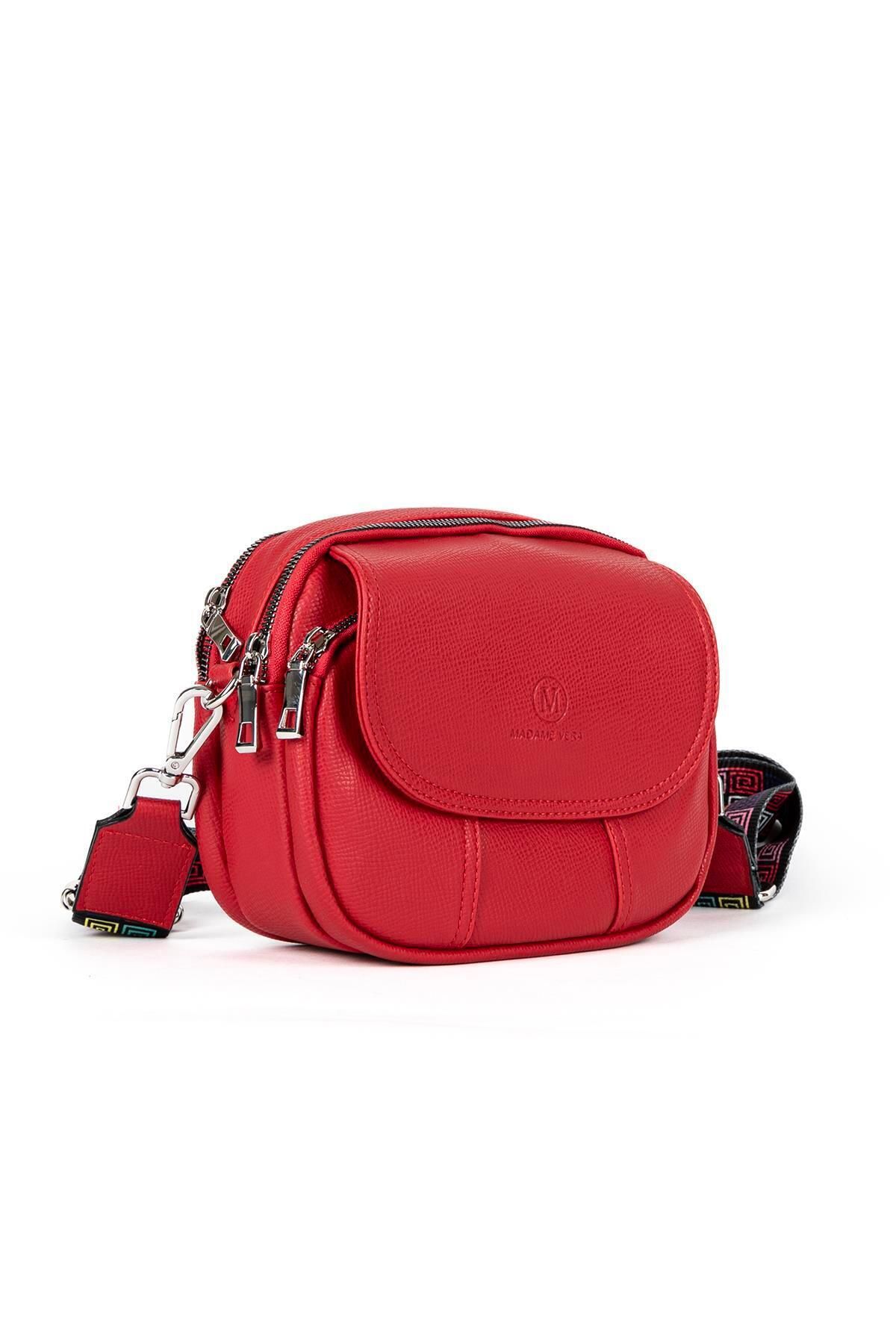 HNB-Vona Bags Red Shoulder Bag - Cross Strap, Mv028 3