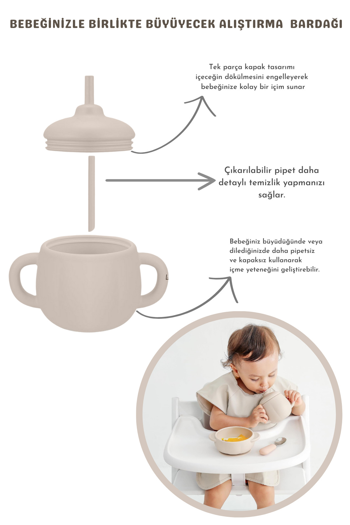 Kiwi Pumpkin 11 Parça Full Bebek Beslenme Seti, %100 Bpa Free, Doğal Silikon - Rose Pink fotoğrafı 7 (önizleme)