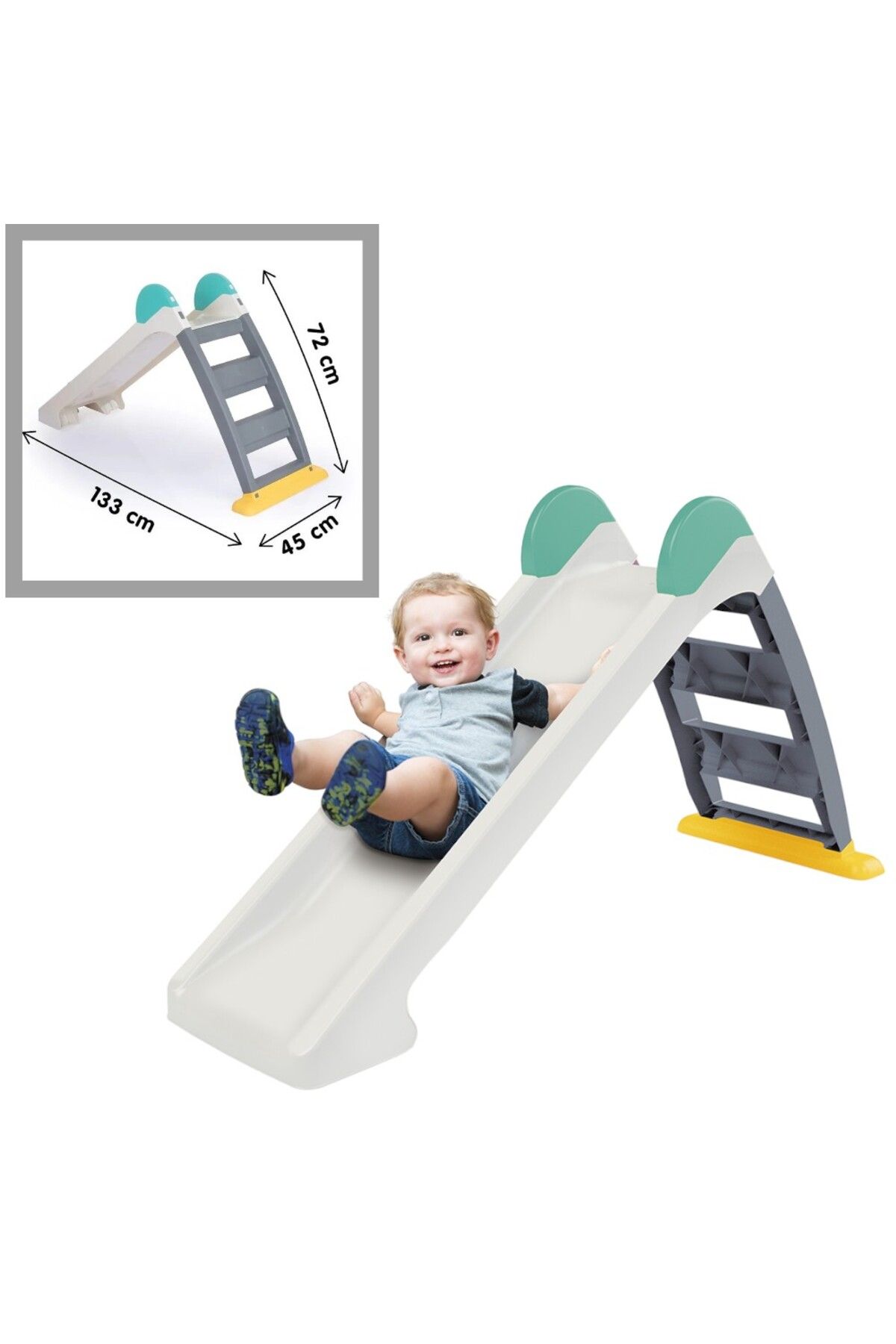 YILDIRIM OYUNCAK Katlanabilir Küçük Su Kaydırağı - 72 cm İlk Kaydırağım