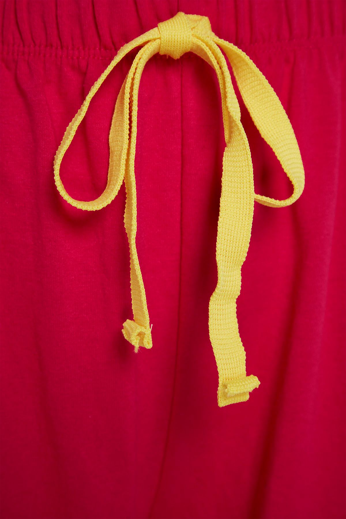 Trendyol Collection-Fuchsia Embroidered Embroidered 100% Cotton Knitted Pajama Set with Shorts - Thmss20Pt0165 10