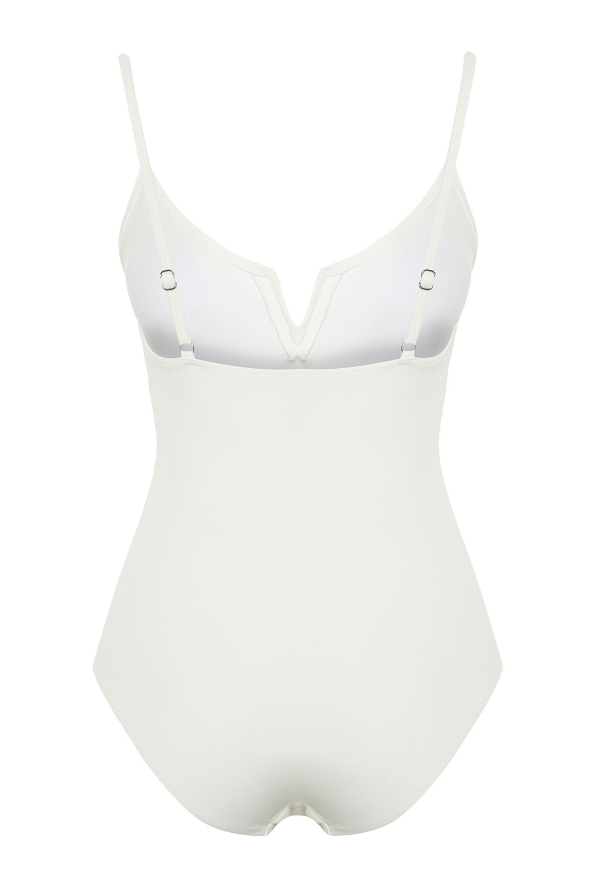 Trendyol Collection-Регулярний комірець з вирізом під горловину Regular Core Ecru TBESS22MA0010 9