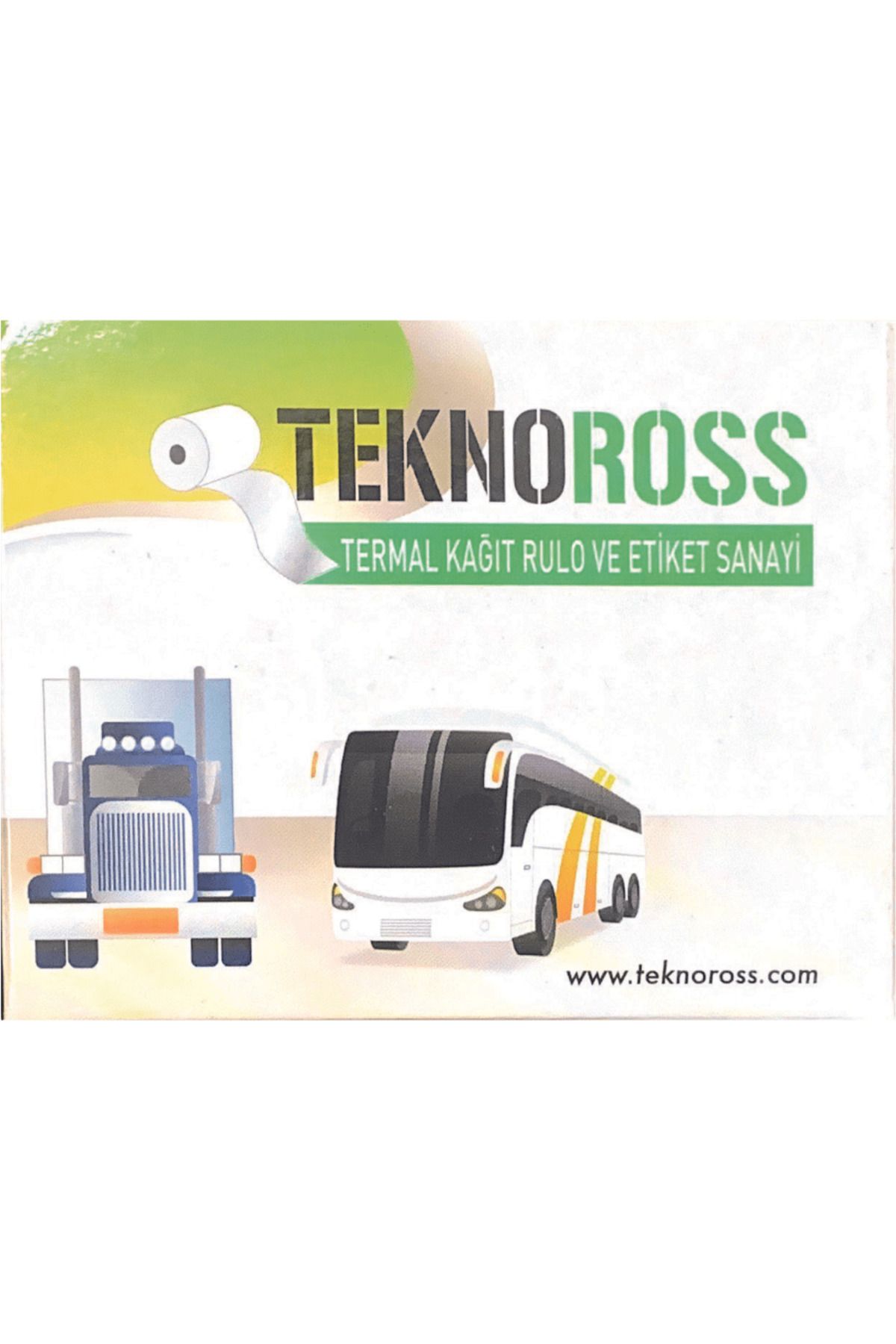 teknoross-56x8 Tachograph Thermal Paper Roll - 1 Box 3 Pieces Teknoross 7