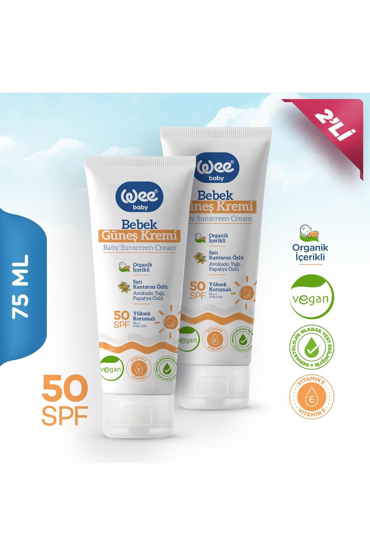 Wee Baby 2'li Güneş Koruyucu 75 ml