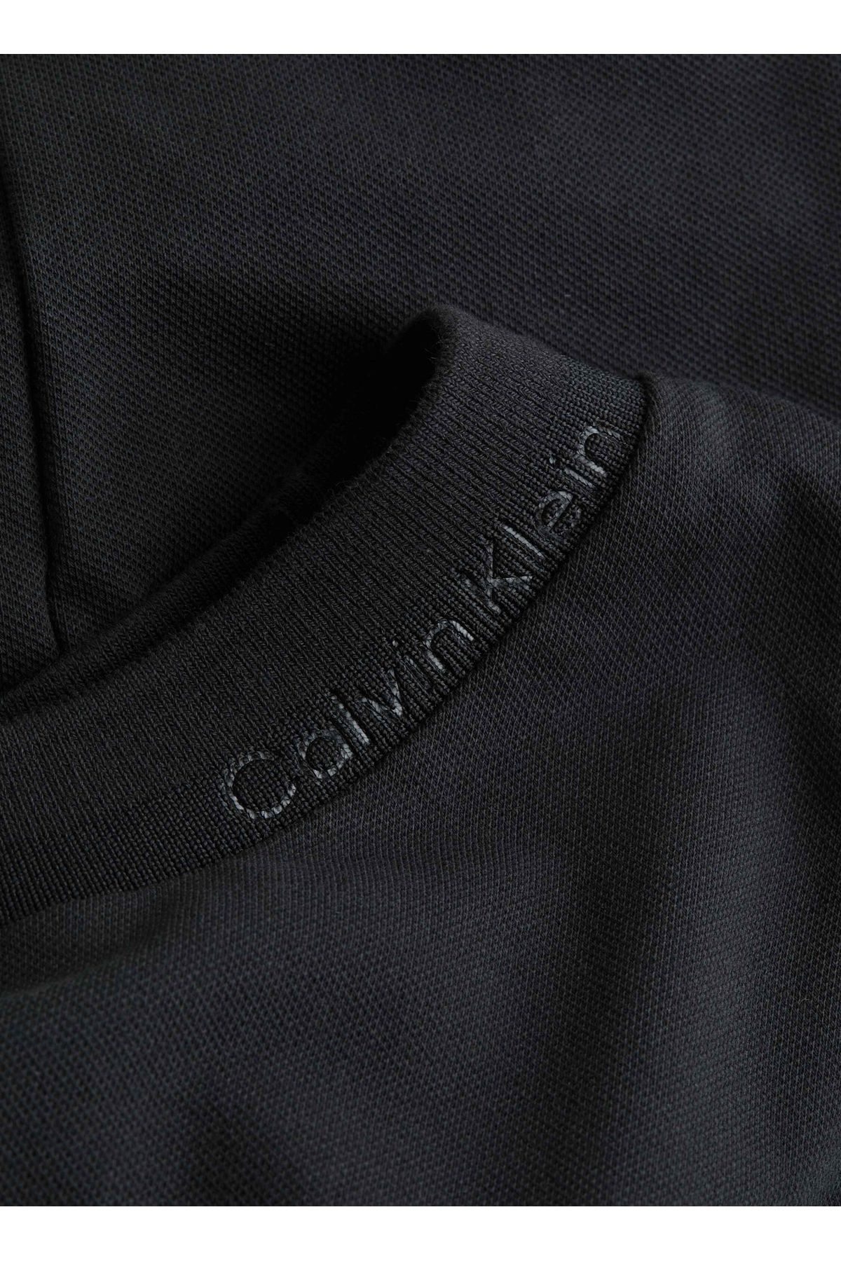 تی شرت مشکی مردانه یقه دوچرخه K10K112528BEH Calvin Klein