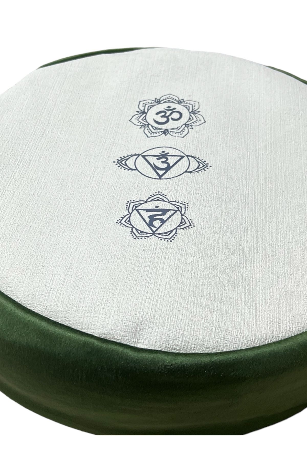 مت یوگا سبز کوسن مدیتیشن Zafu با پوسته ارگانیک 100 ٪ پارچه خام طبیعی REMEGE