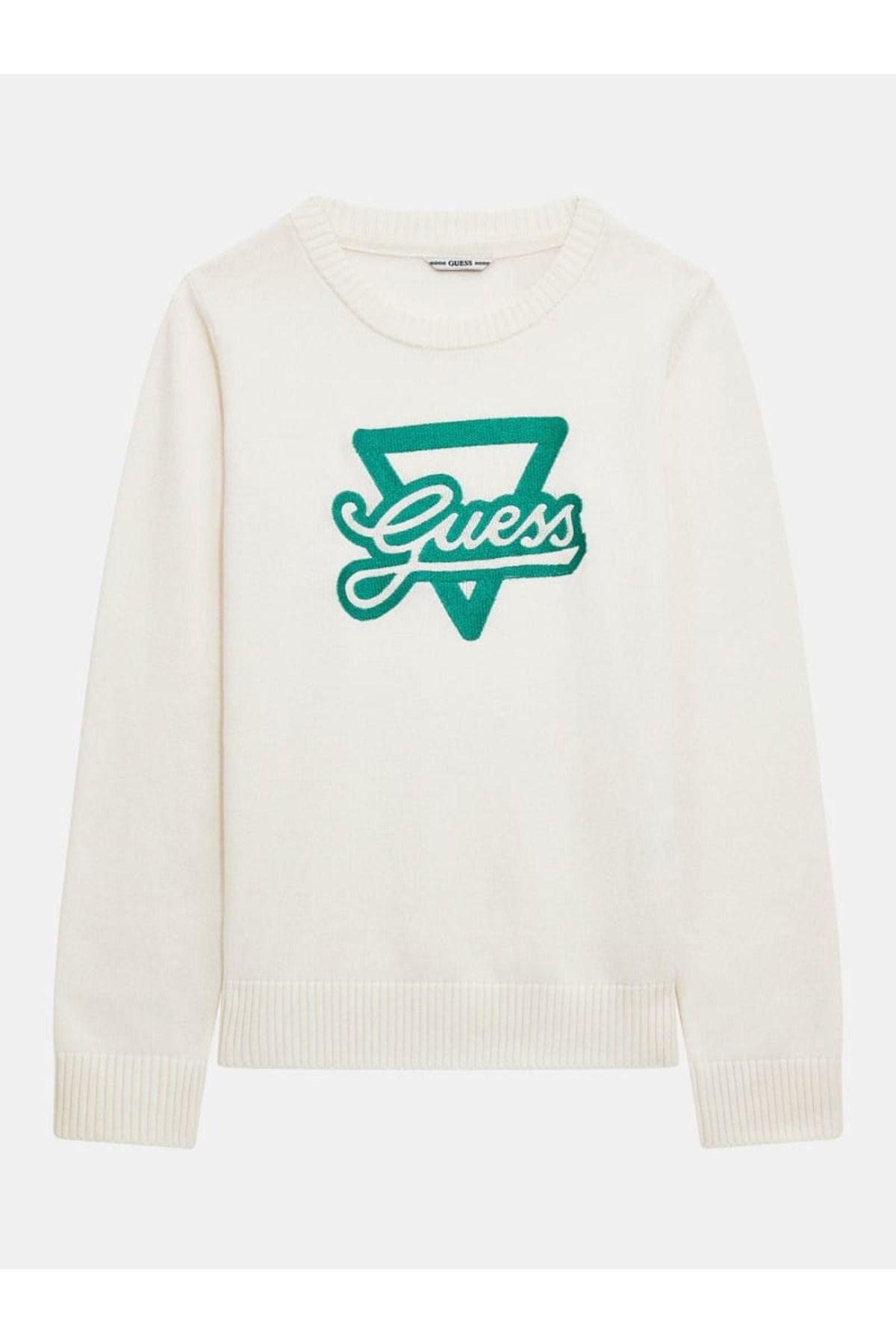Guess Sweater White Slim fit Trendyol