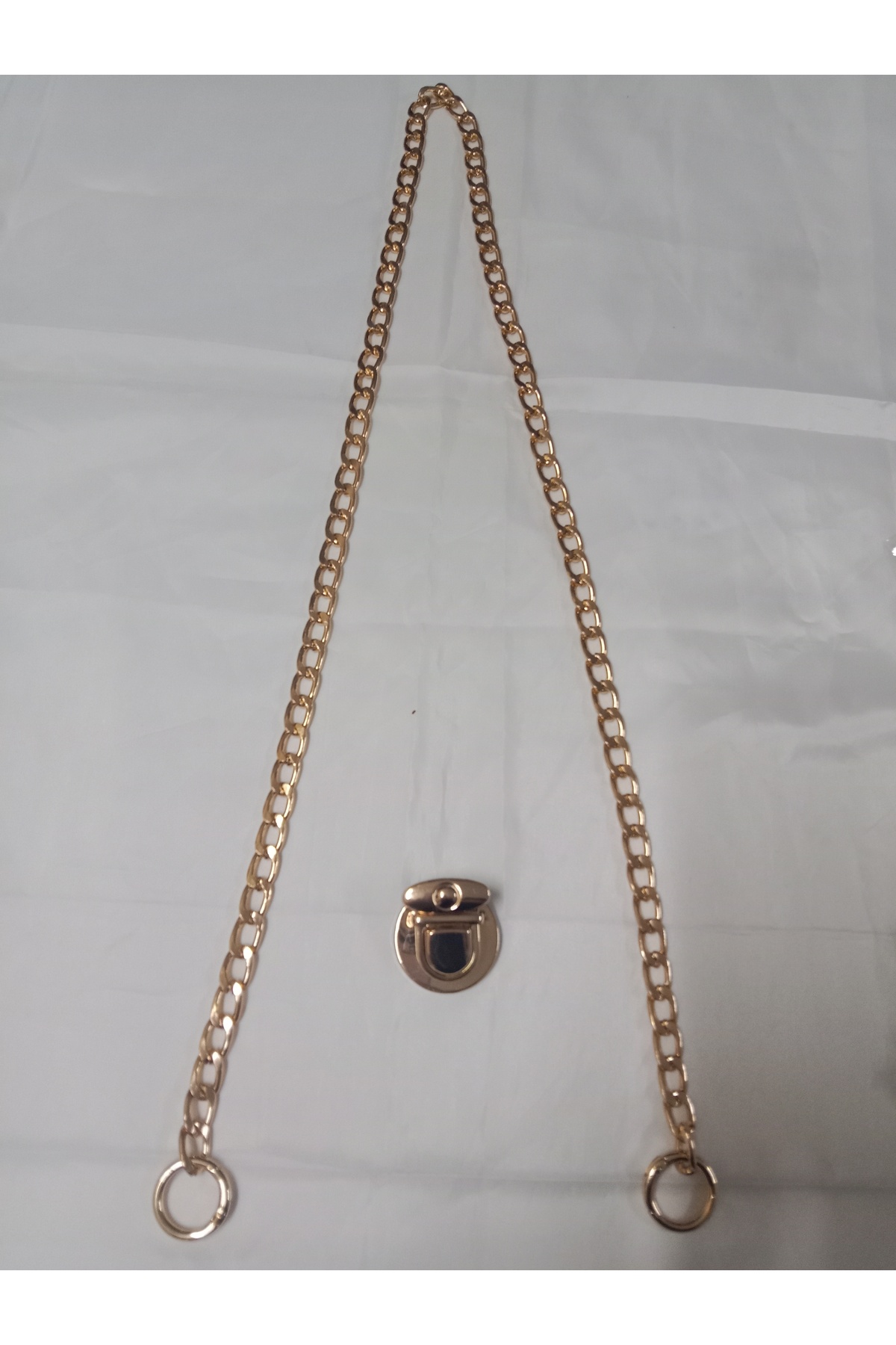 Bag Accessories Shoulder Strap Gold Metal Black and Bag Lid Lock