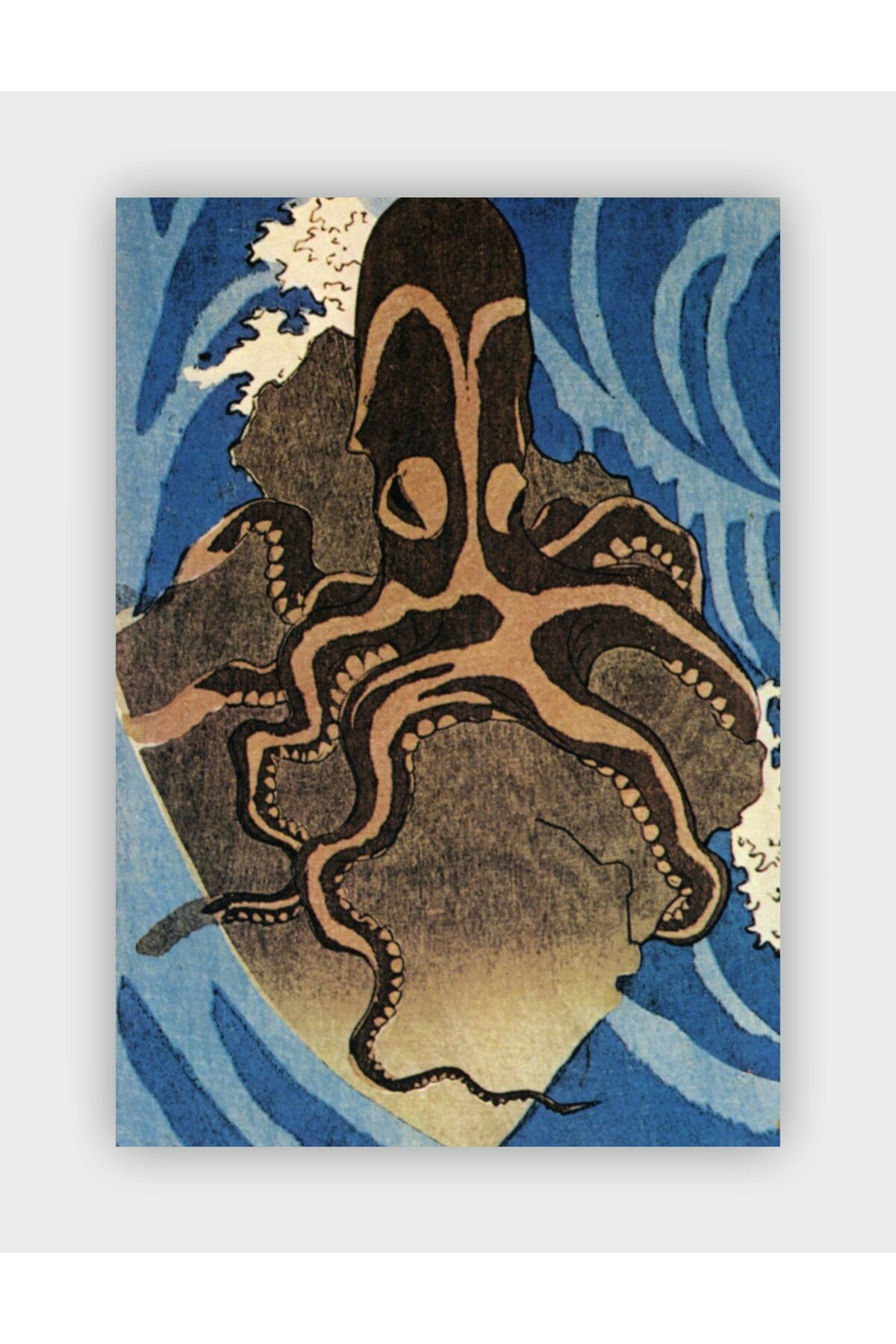 Octopus Detail Utagawa Kuniyoshi Wall Poster - Thick Paper - Frameless