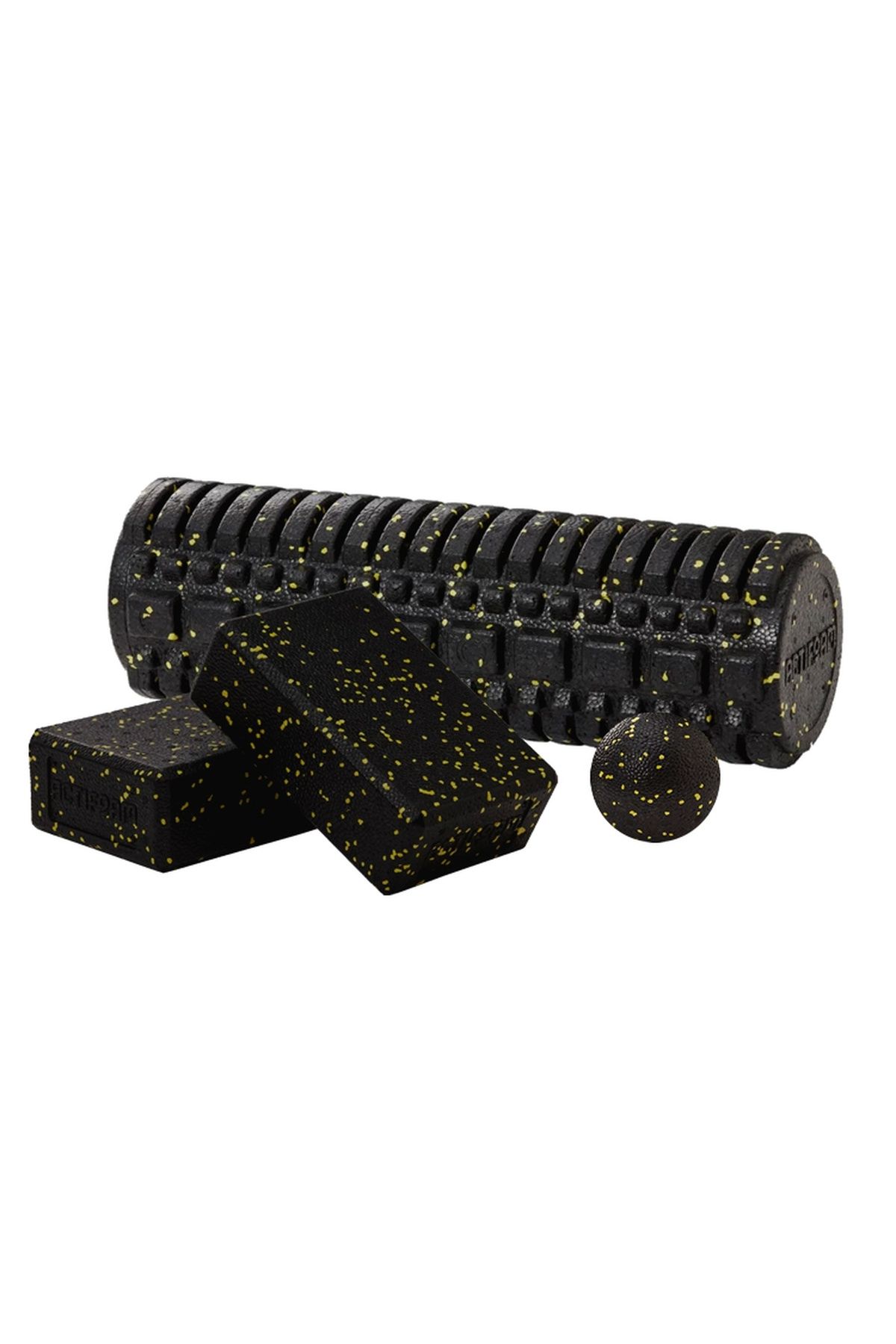 Wallzon Masaj Seti/pilates Ve Yoga Seti/foam Roller 45cm/yoga Blok (2 ADET)/masaj Topu