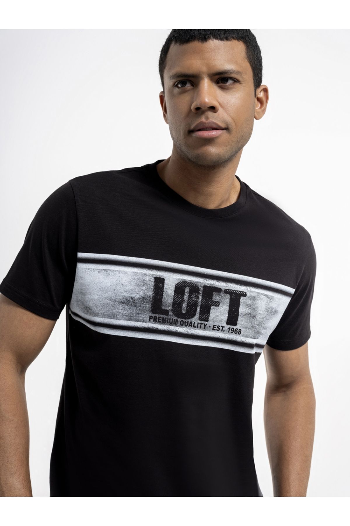 Loft شرت سیاه مردانه LF2036418