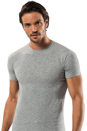 ERDEM İÇ GİYİM Erdem Gri Slim Fit Tişört 1122
