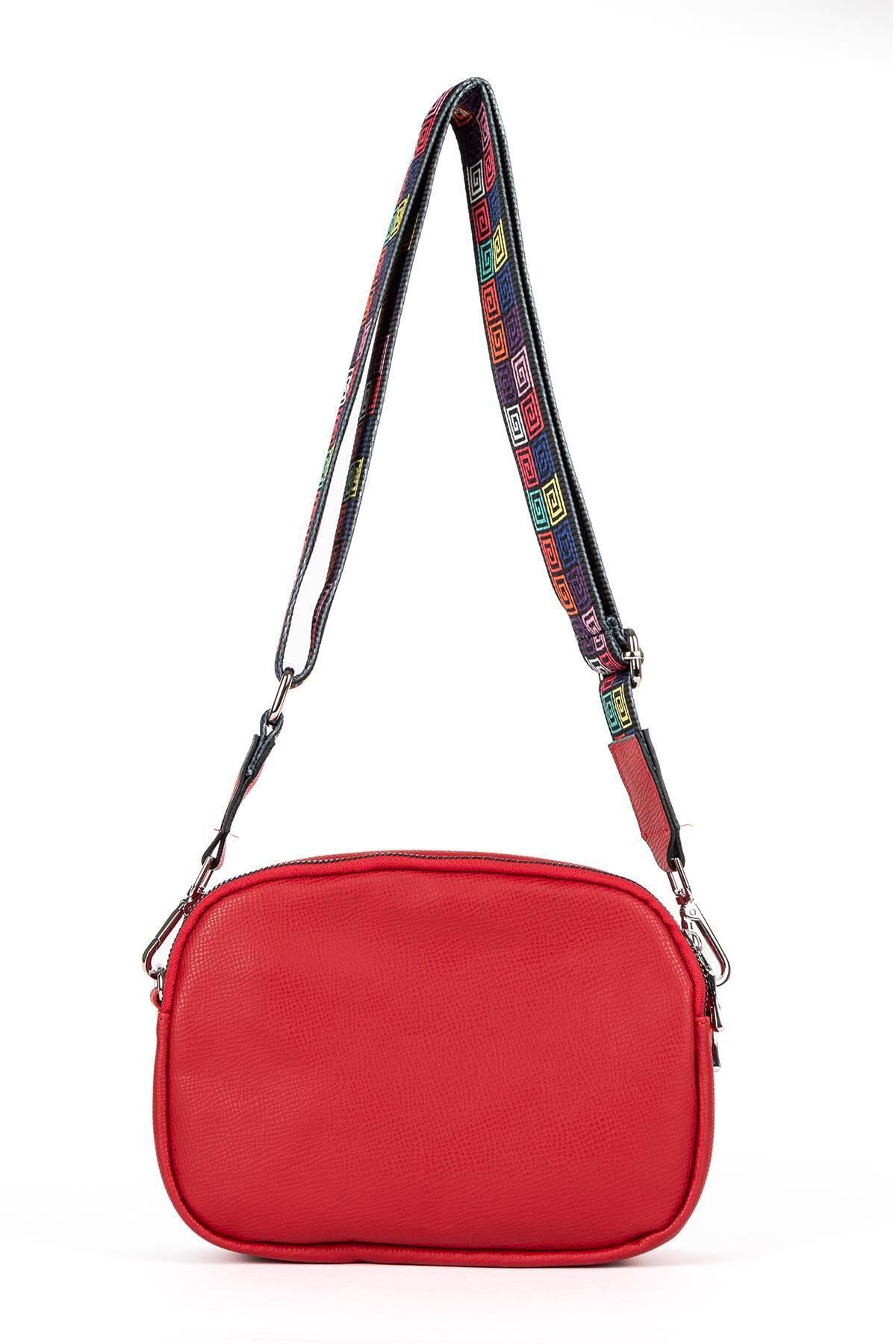 HNB-Vona Bags Red Shoulder Bag - Cross Strap, Mv028 6