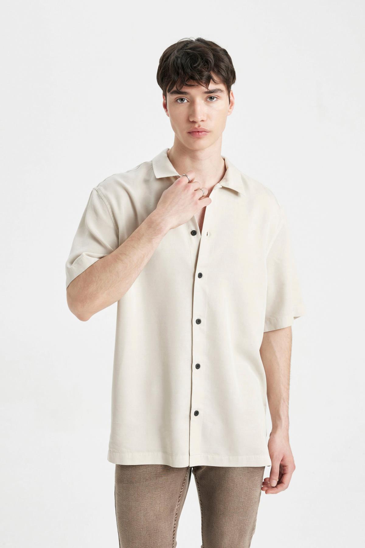 پیراهن مردانه دفاکتو | C7394AX24SM Defacto - Image 3