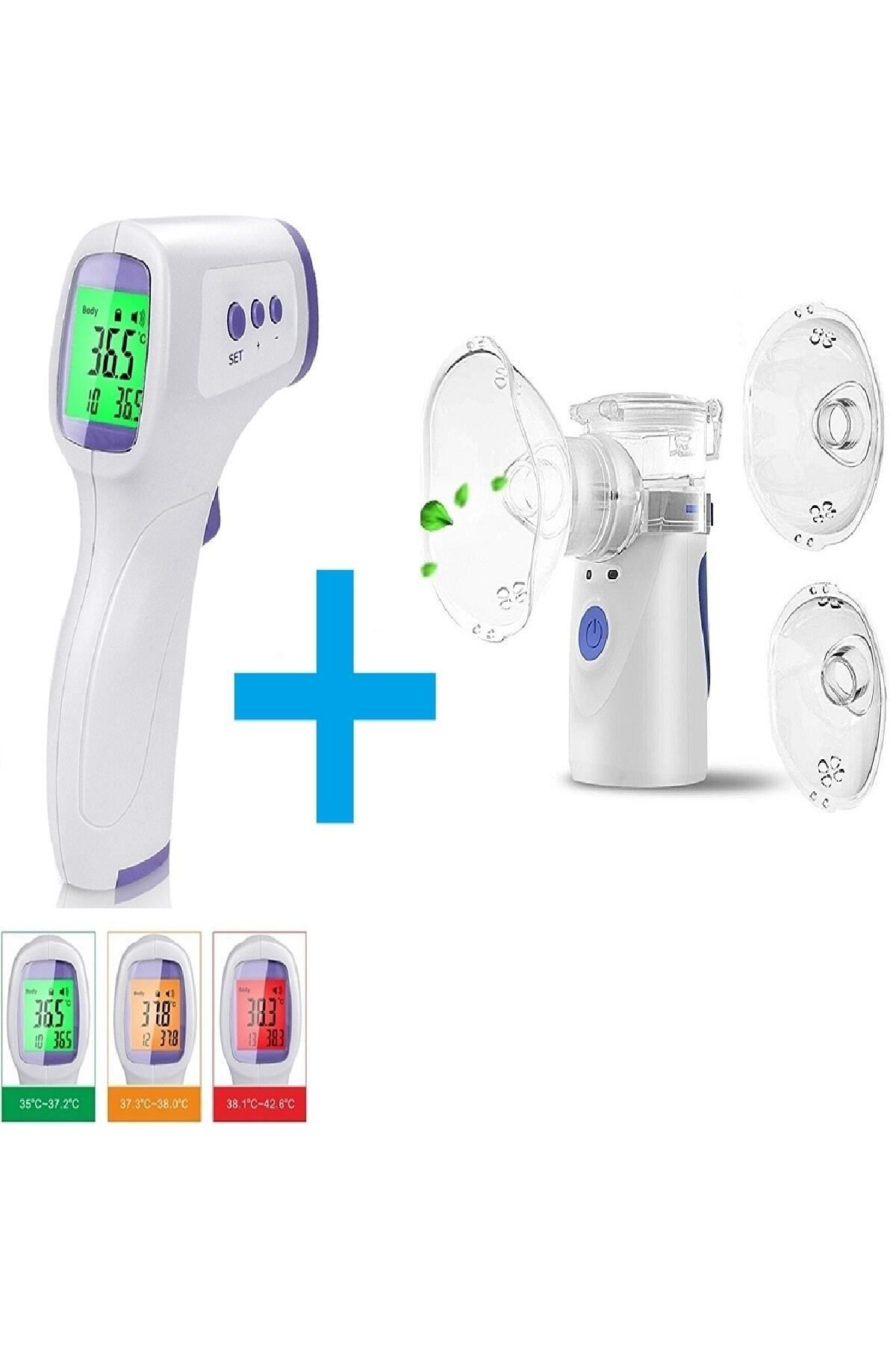 marmasaglik Dijital Temassız Ateş Ölçer + şarjlı Mesh Nebulizatör