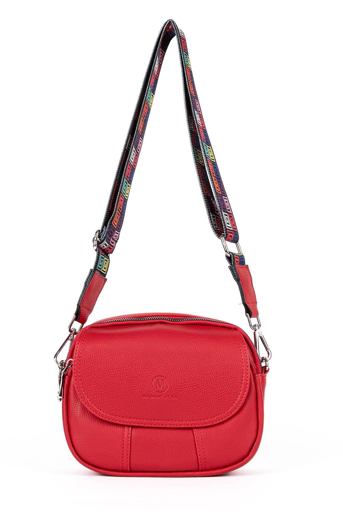 HNB-Vona Bags Red Shoulder Bag - Cross Strap, Mv028 4