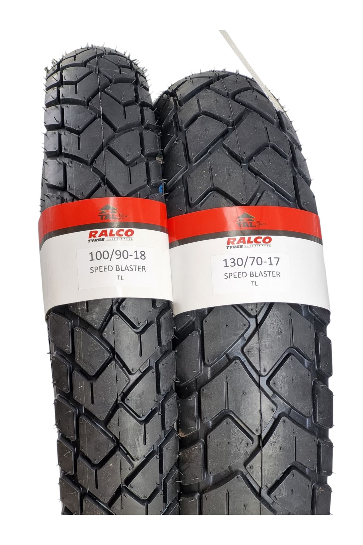RALCO TYRES 100/90-18 VE 130/70-17 TAKIM TL (TUBELESS - DUBLEKS) MOTOSİKLET LASTİĞİ SPEEDBLASTERA22