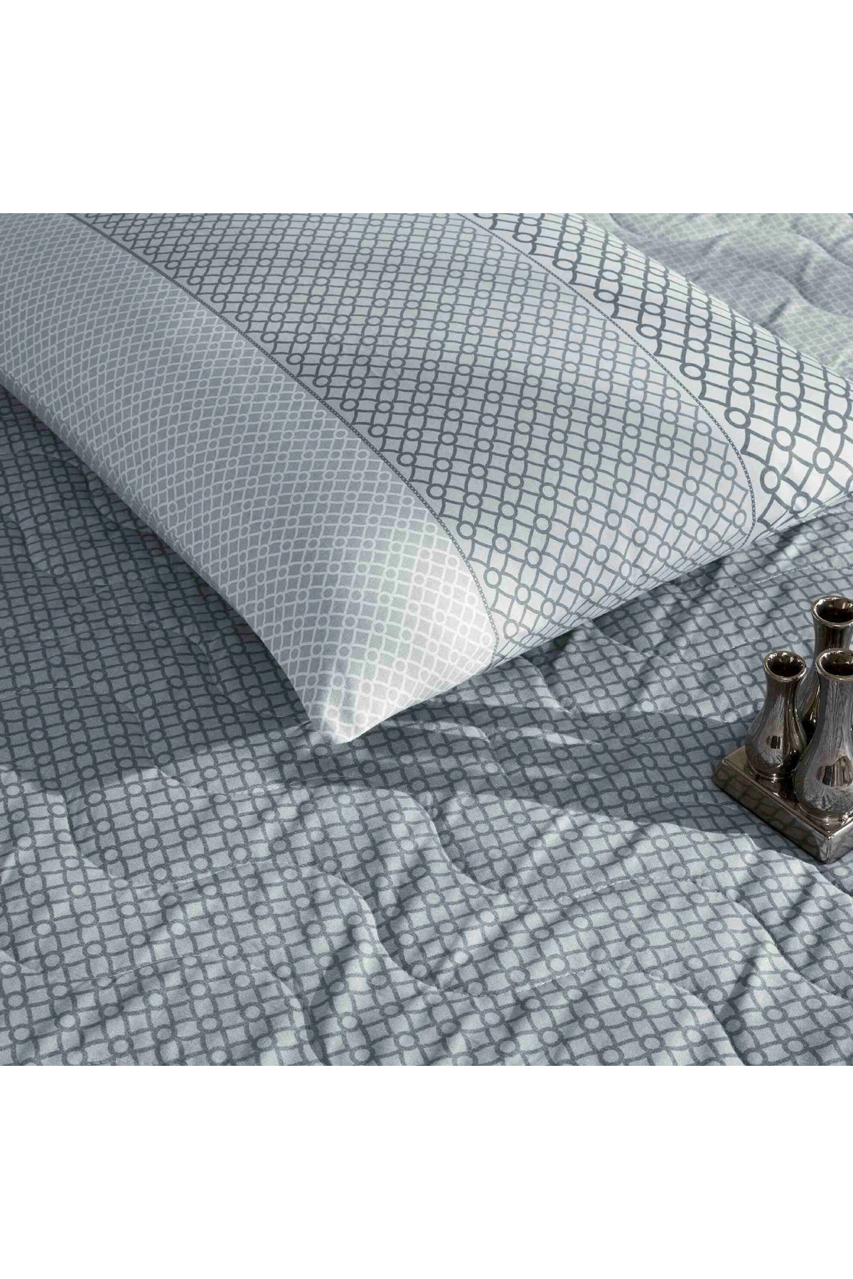 سرویس روتختی  خاکستری تاچTaç | 6583 اورجینال - تصویر 2