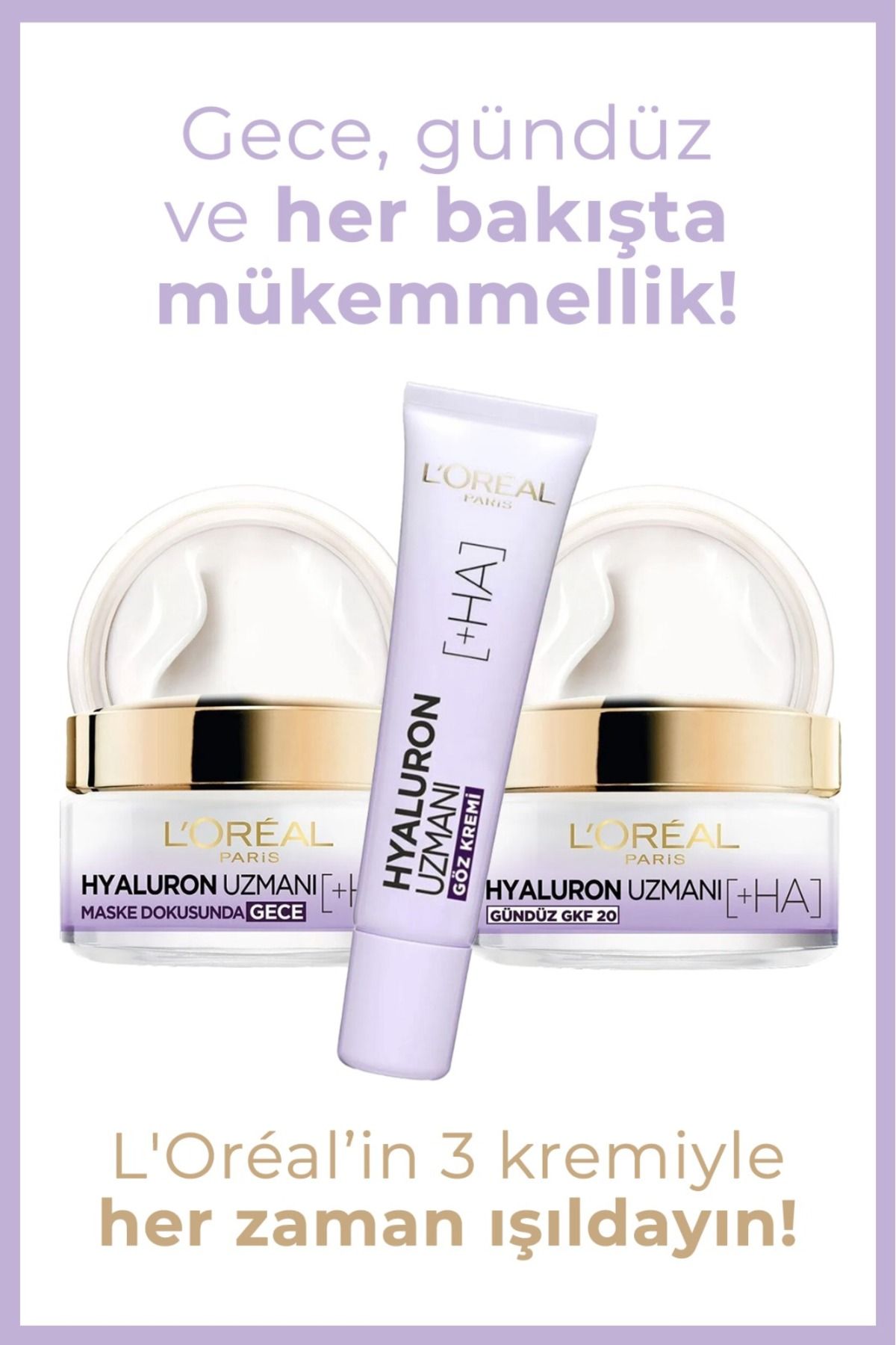 L'Oreal Paris-Hyaluron Expert Skin Plumping Moisturizer Eye & Night & Day Cream 1