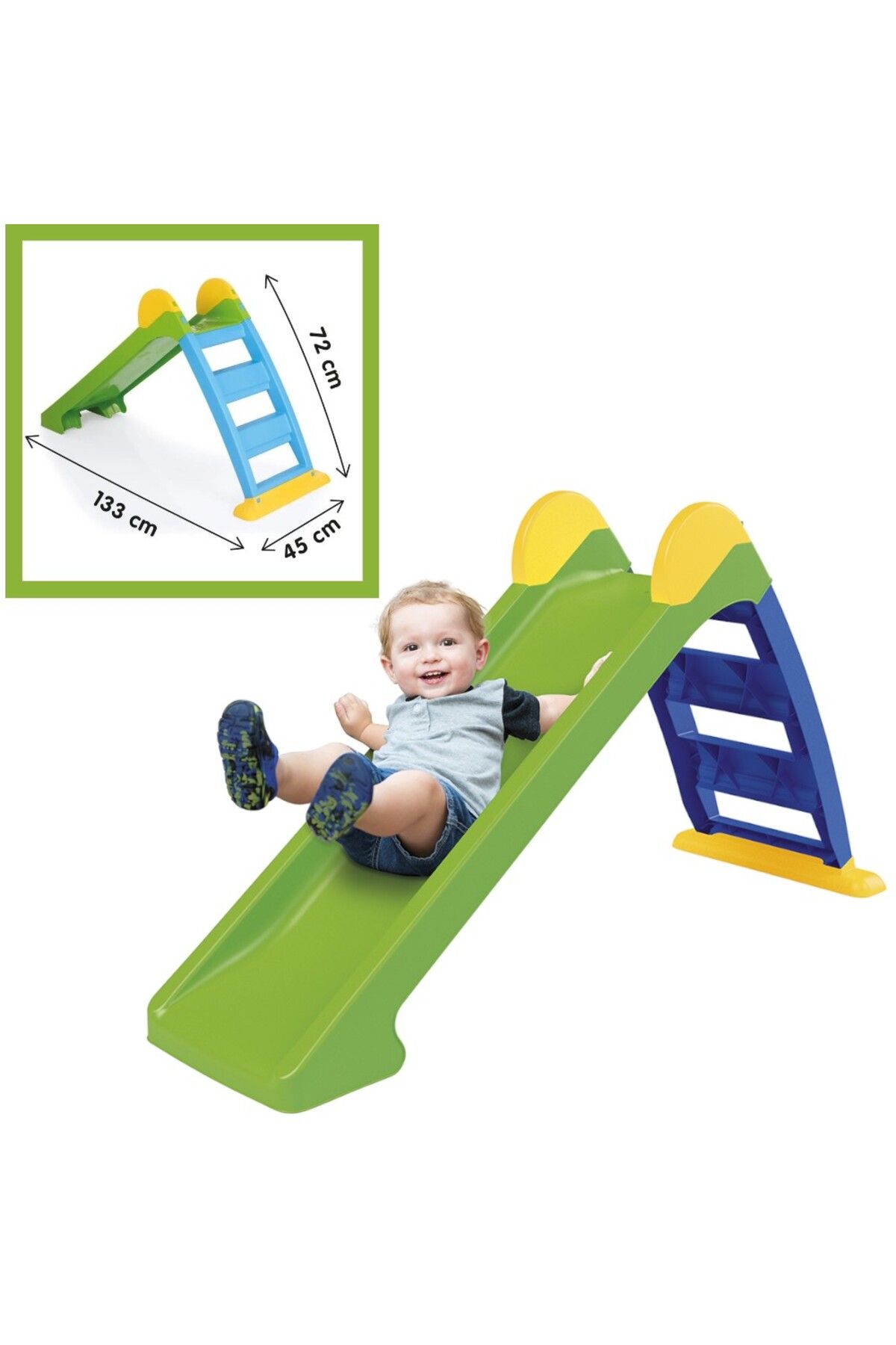 YILDIRIM OYUNCAK Katlanabilir Küçük Su Kaydırağı - 72 cm İlk Kaydırağım