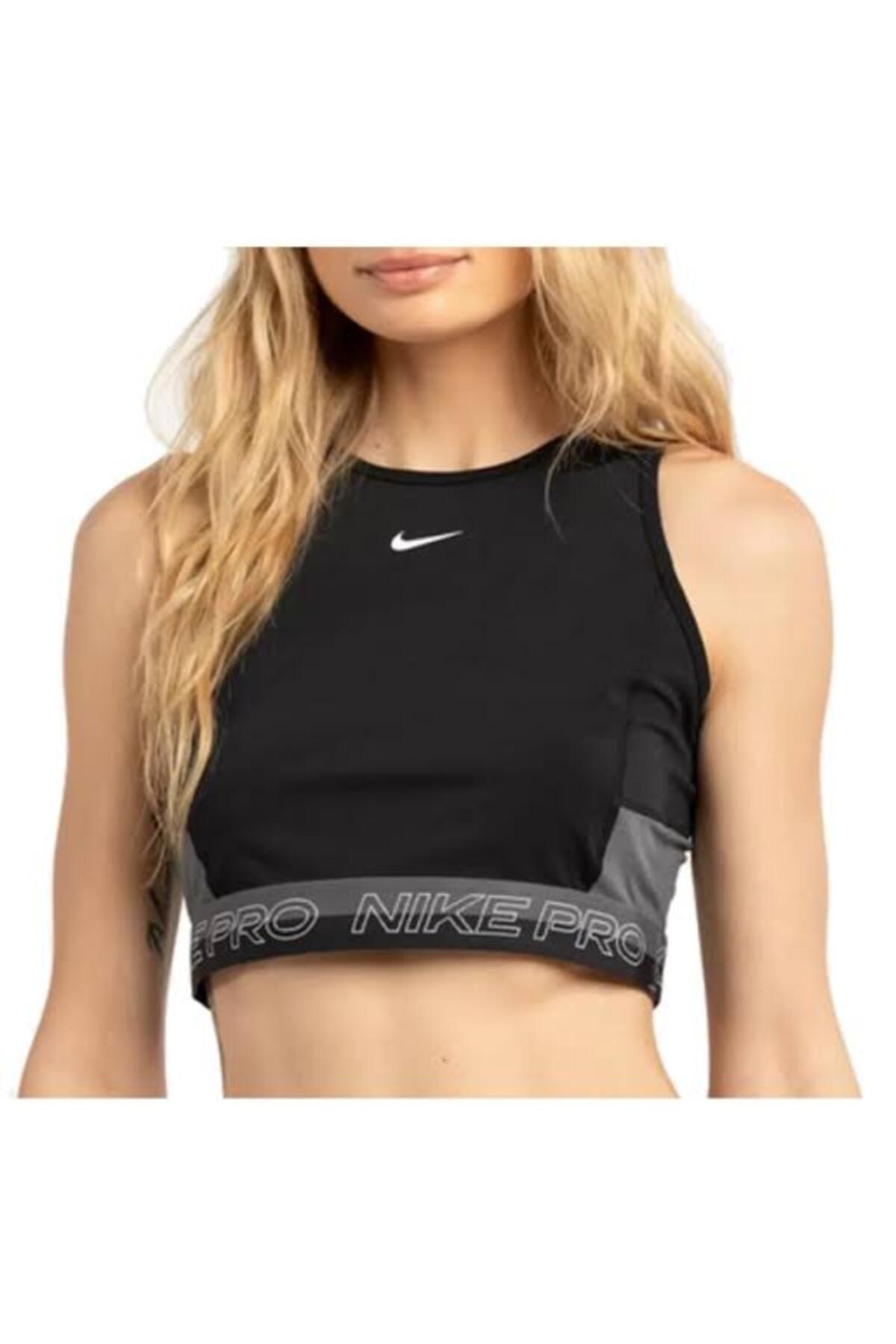 Nike Dri Fit Crop Tank Femme Kad n Siyah Kolsuz T Shirt T Shirt DX0061 010 Fiyat Yorumlar Trendyol