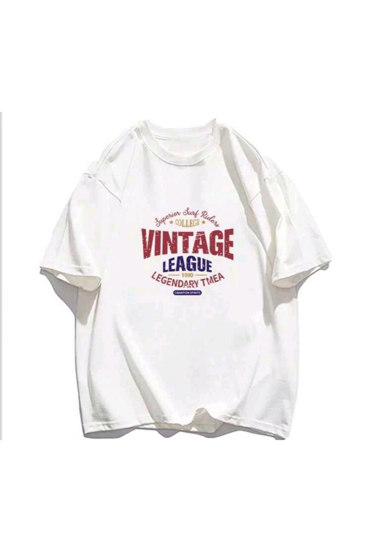 Revasser Beyaz Vintage Bask l T shirt Fiyat Yorumlar Trendyol