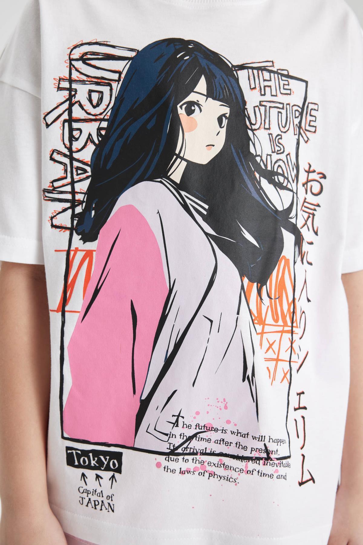 تی شرت دخترانه دفاکتو | B5169A824HS Defacto - Image 4