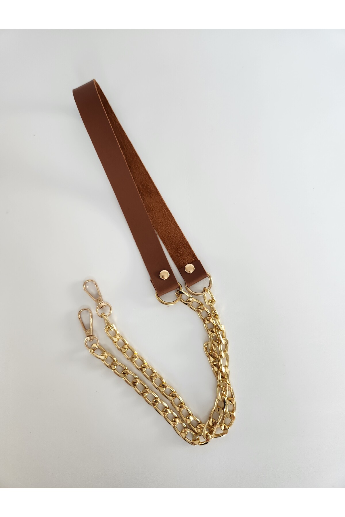 CHAIN LEATHER STRAP (120 CM)