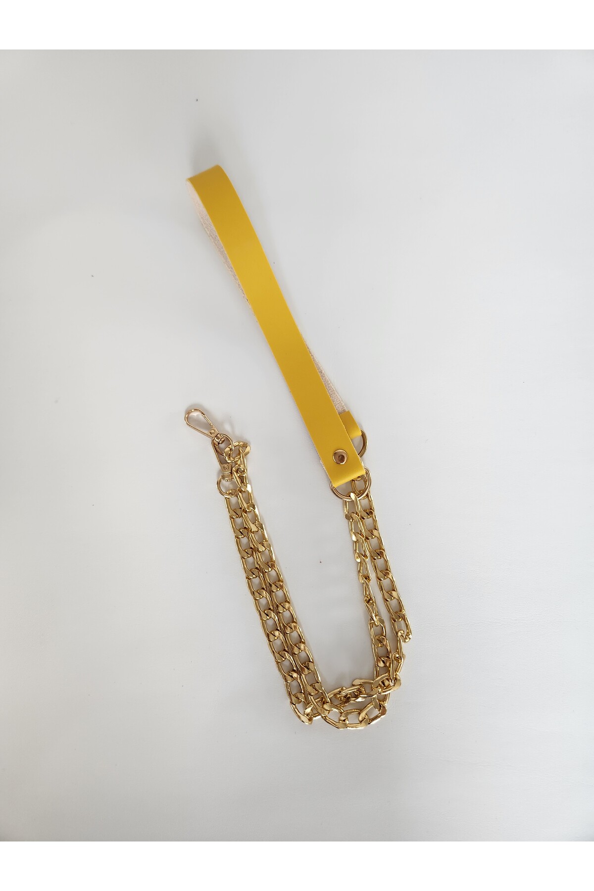 CHAIN LEATHER STRAP (120 CM)