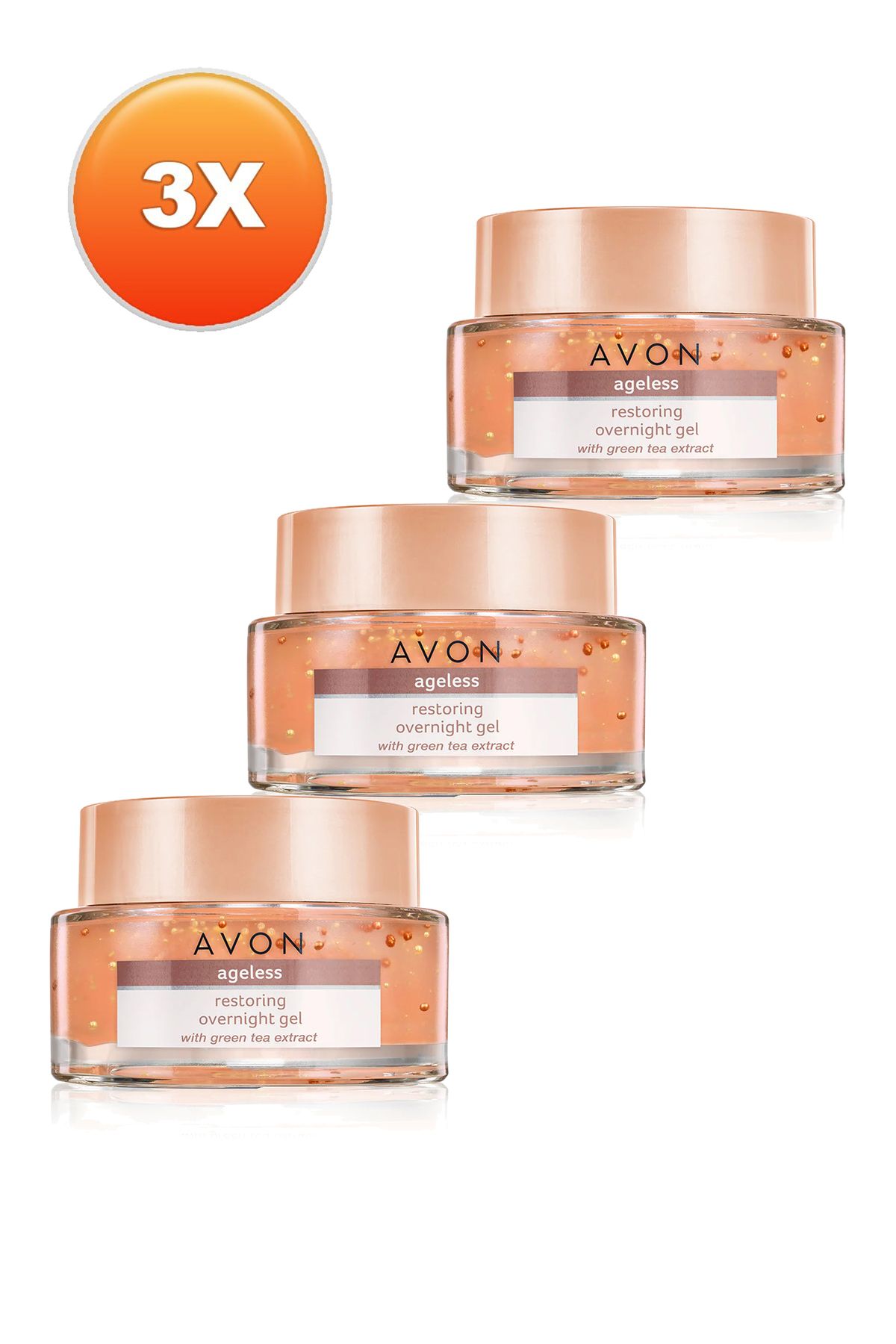 کرم شب ژل True Ageless 50 میلی لیتر. مجموعه سه تایی Avon