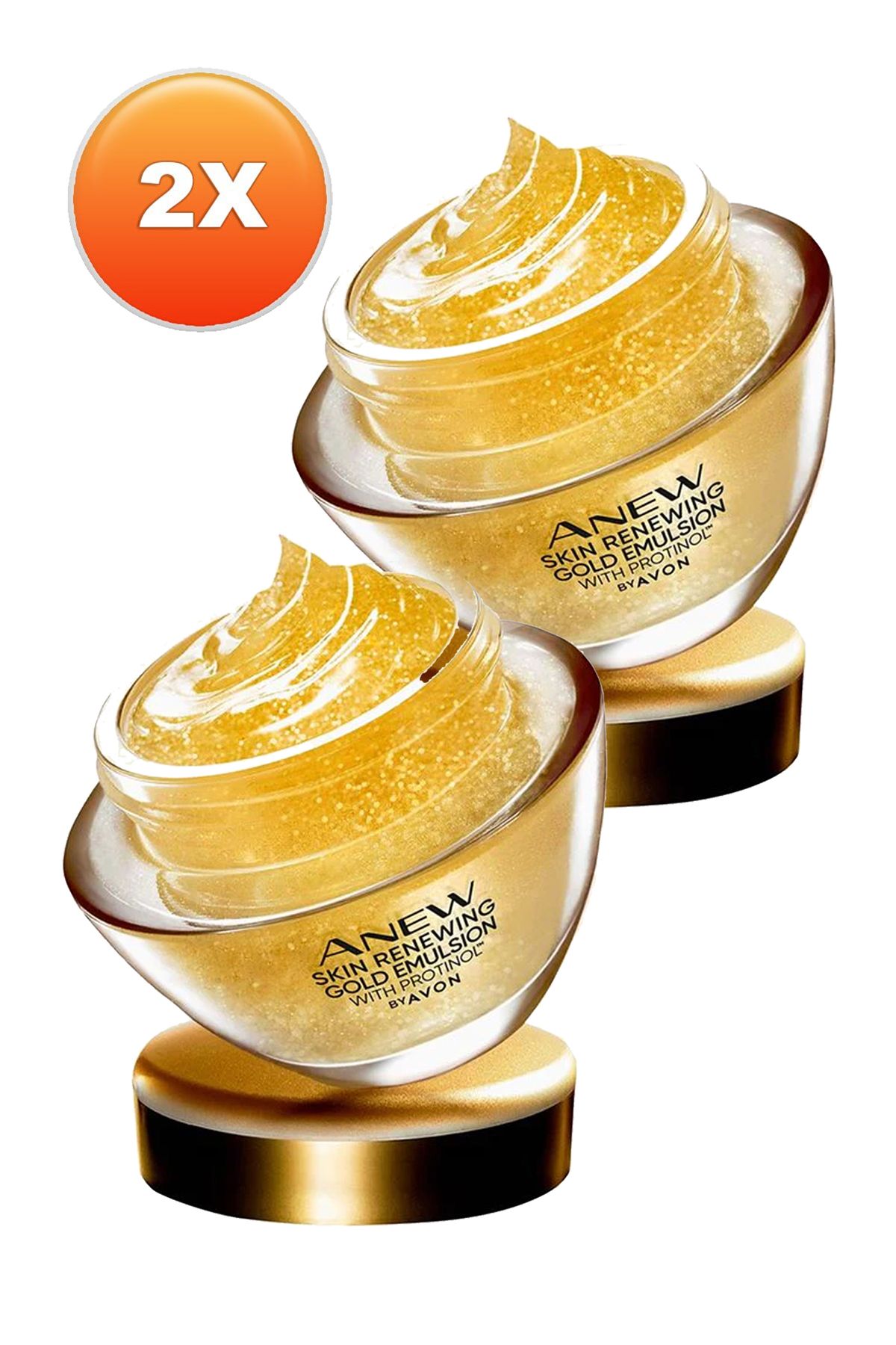 کرم شب صورت Anew Skin Renewing Protinol Gold Emulsion 50ml. مجموعه دو تایی Avon