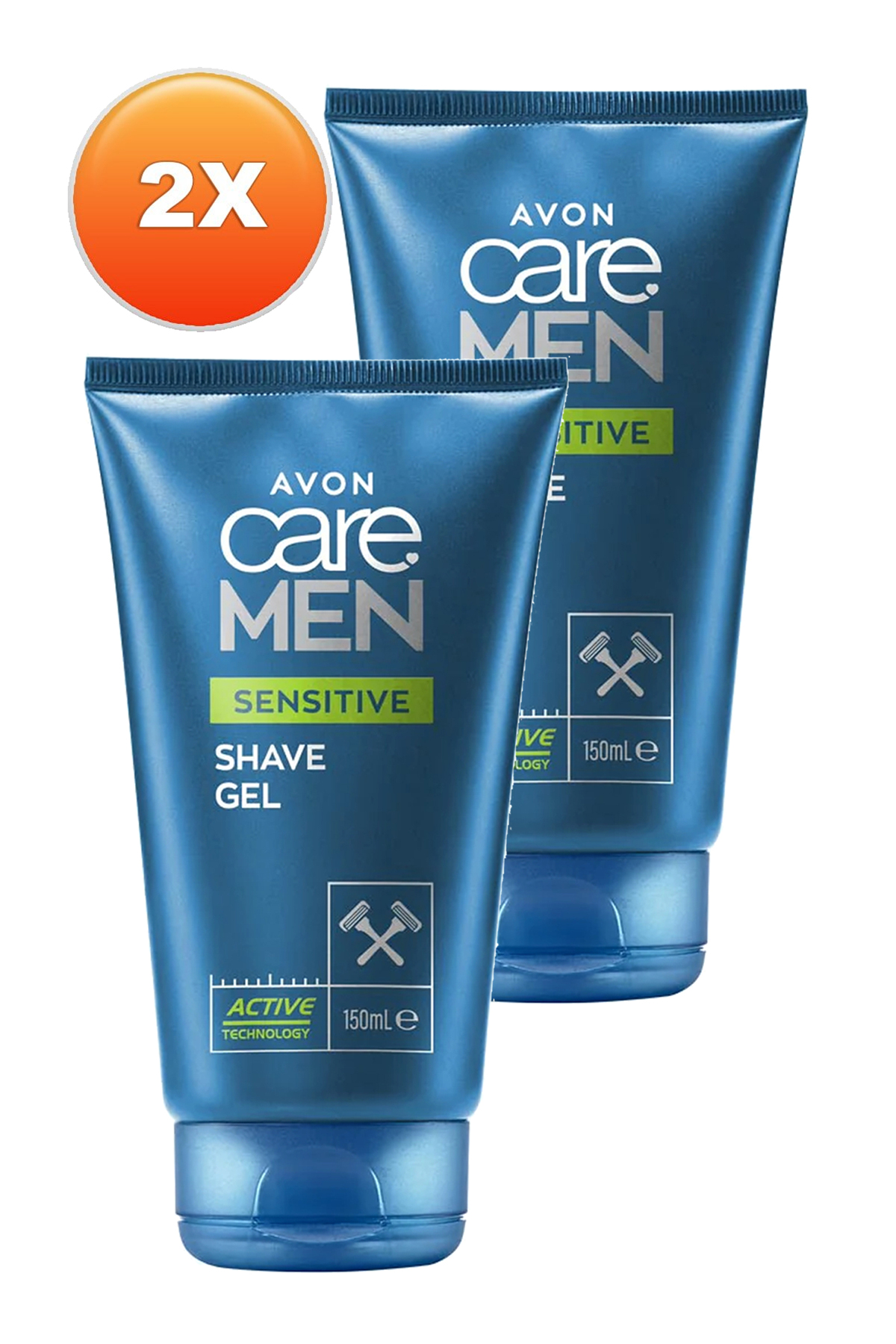 Care Men Sensitive Papatya ve Aloe Özü İçeren Tıraş Jeli 150 Ml. İkili Set — KREM3034-2 — تصویر 2 از 2