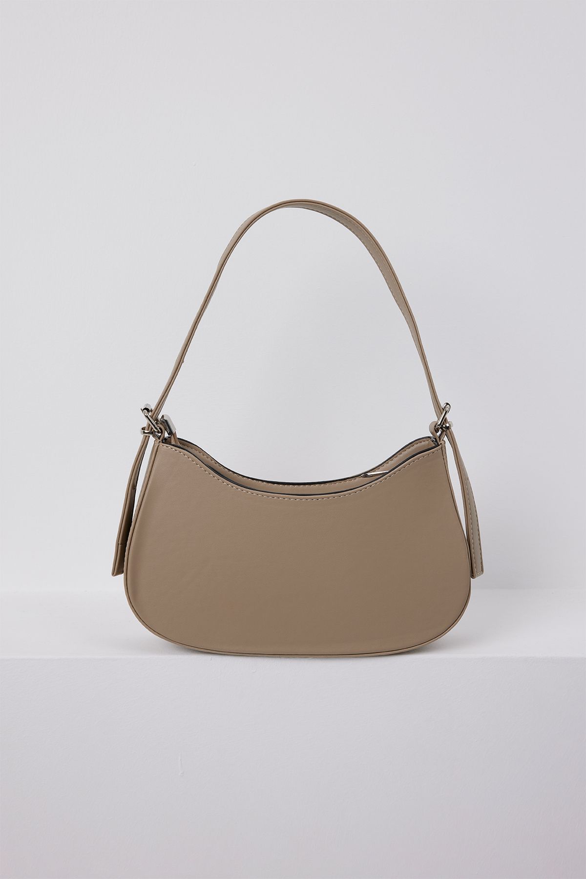 Bigdart-Armine Damen Flache Baguette-Tasche in Beige010167 1