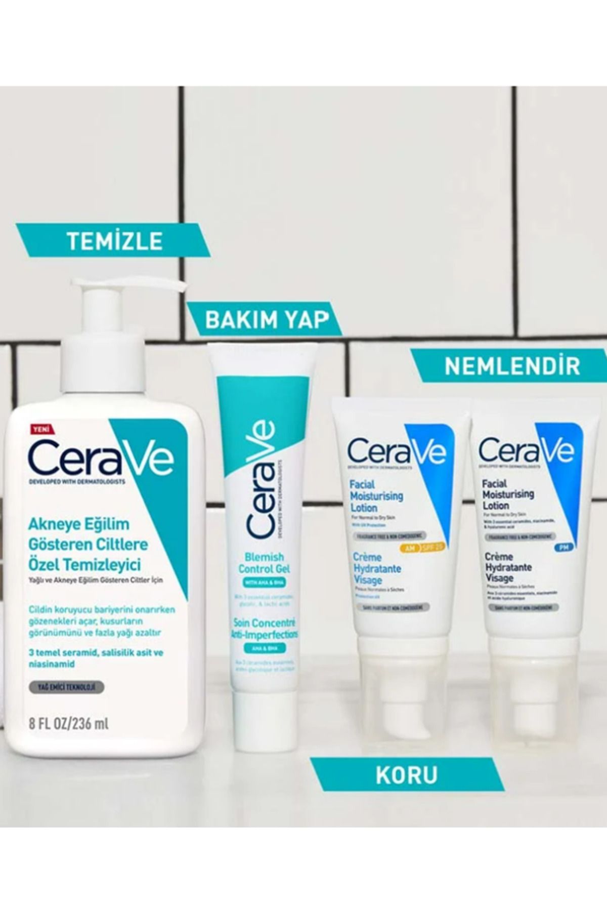 CeraVe پاک کننده ویژه برای پوستی که به جوش تمایل دارد 236 میلی لیتر