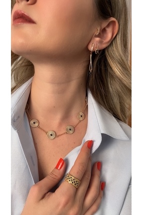 shesra Vıp Çelik para Kolye