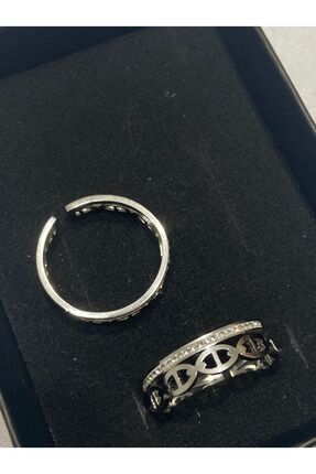 gamze jewellery Ayarlanabilir Zirkon Taşlı Yüzük
