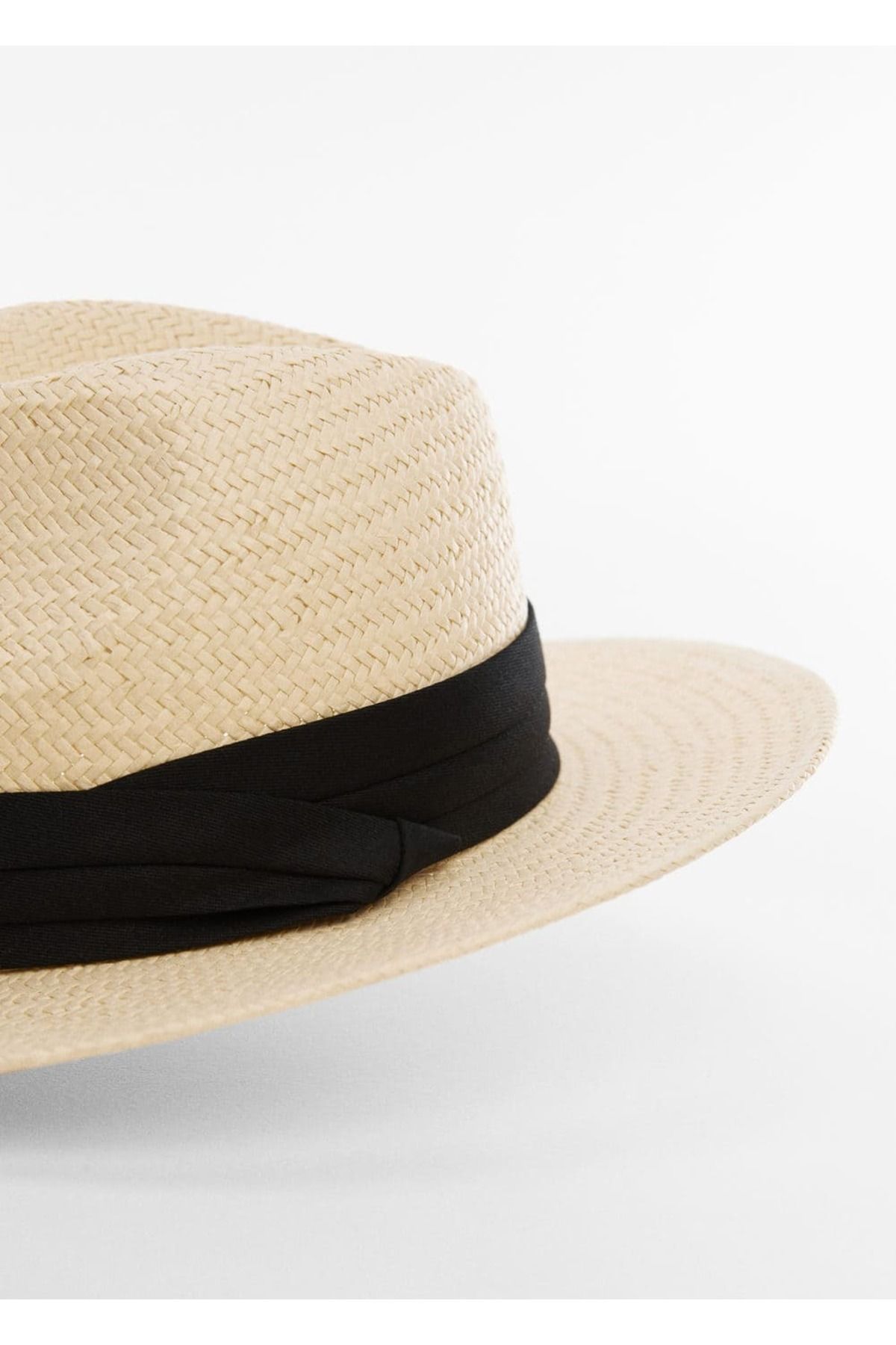 MANGO Woman-Natural Fiber Stripe Hat 3
