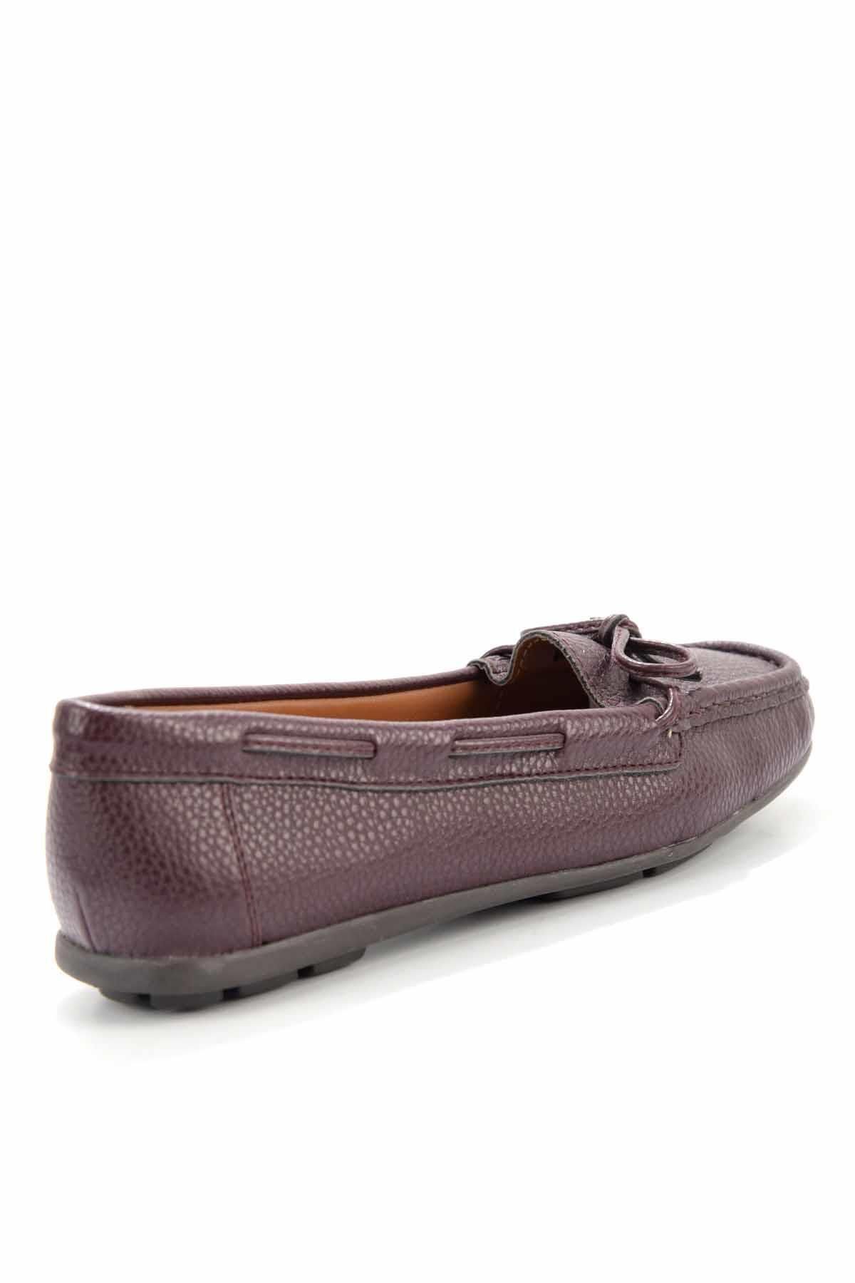 Bambi-Pantofi mocasini de damă bordeaux Y 0501771109 4