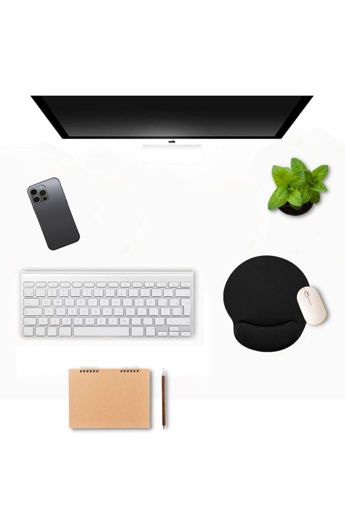 Boldy-Mouse Pad with Wrist Support Non-Slip Mouse Pad Mouse Pad Daisy Mouse Pad Oval Mouse Pad Mousepad 6