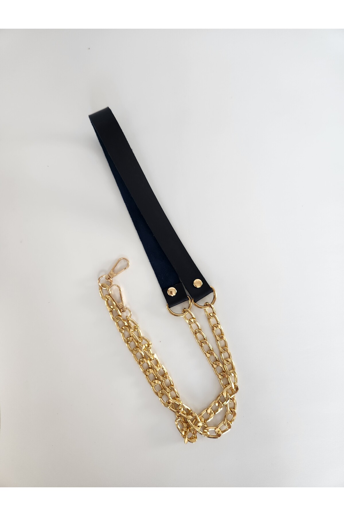 CHAIN LEATHER STRAP (120 CM)