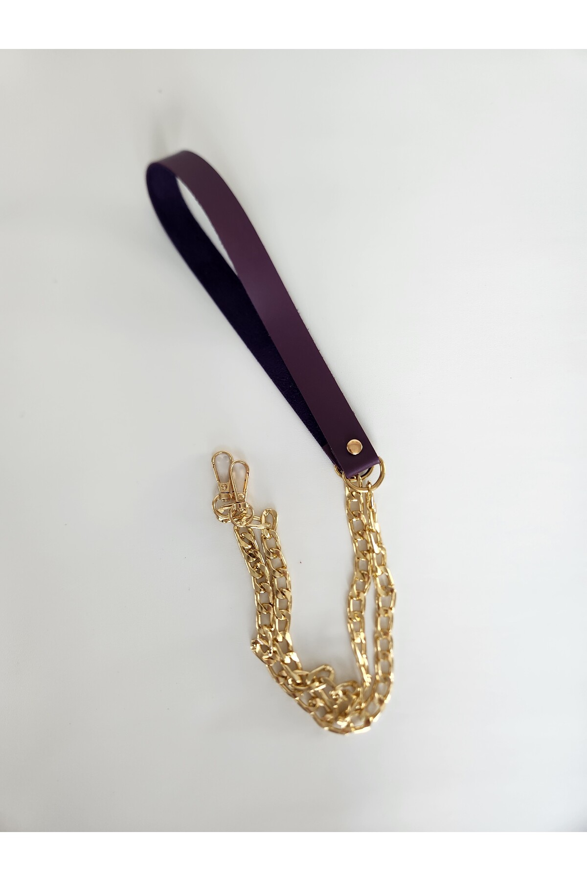 CHAIN LEATHER STRAP (120 CM)
